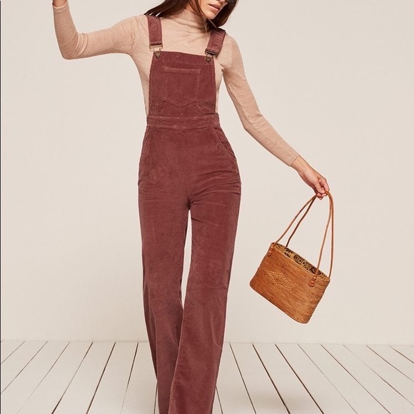 Reformation Rodeo Overall Rust Corduroy Size 2 - Picture 10 of 10